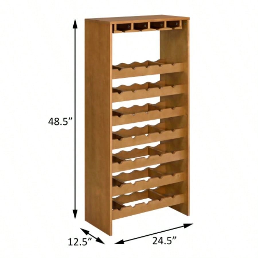 Oak - tier Wine Rack