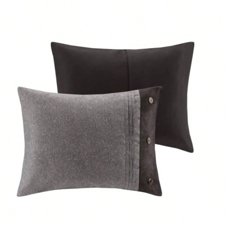 Piece Faux Suede Comforter Set King