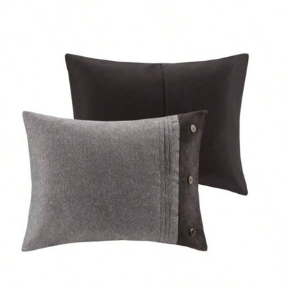 Piece Faux Suede Comforter Set King