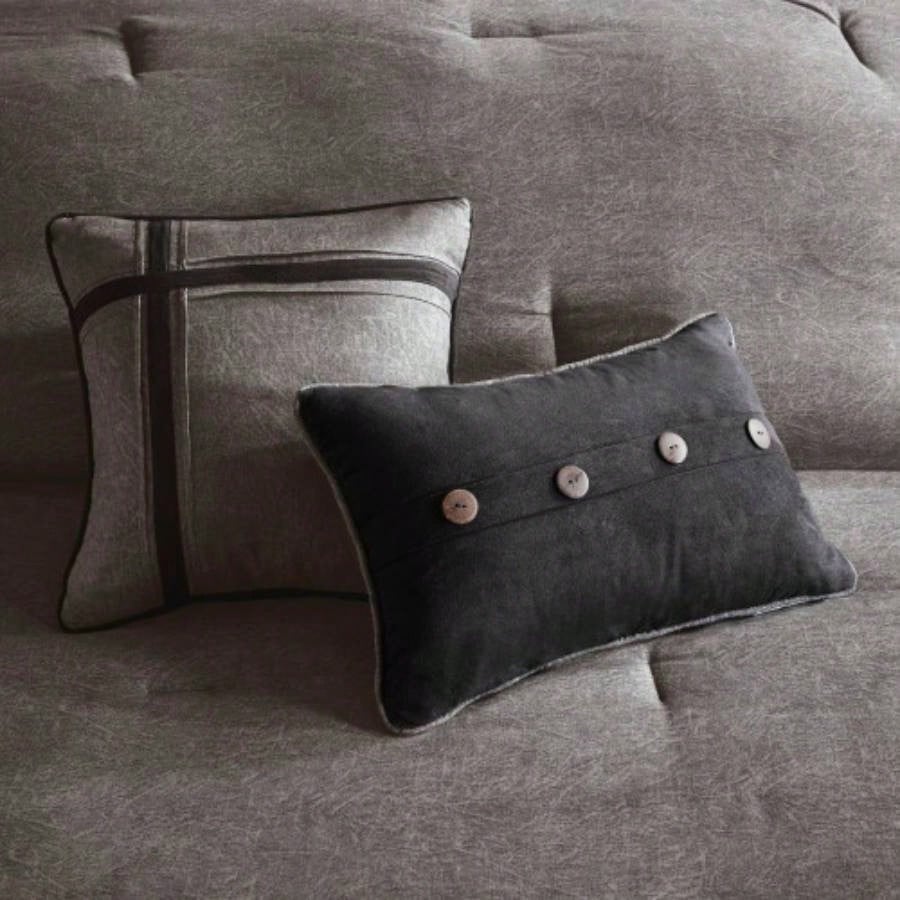 Piece Faux Suede Comforter Set King