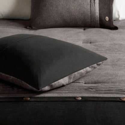 Piece Faux Suede Comforter Set King