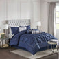 Piece Tufted Comforter Set Taupe King