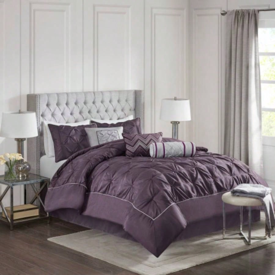 Piece Tufted Comforter Set Taupe King