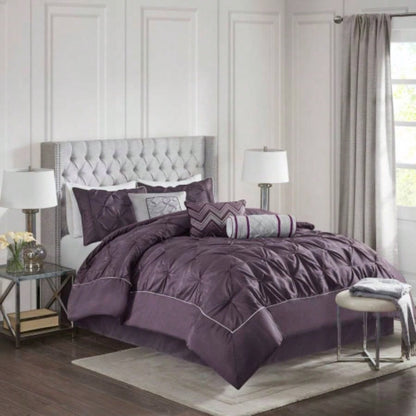 Piece Tufted Comforter Set Taupe King