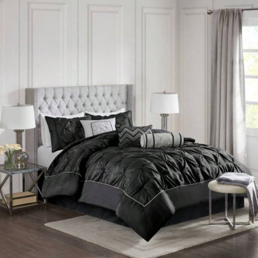 Piece Tufted Comforter Set Taupe King