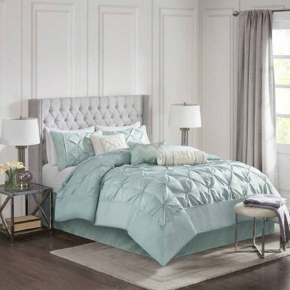 Piece Tufted Comforter Set Taupe King