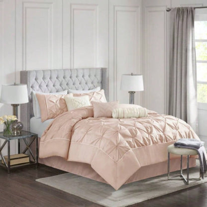Piece Tufted Comforter Set Taupe King