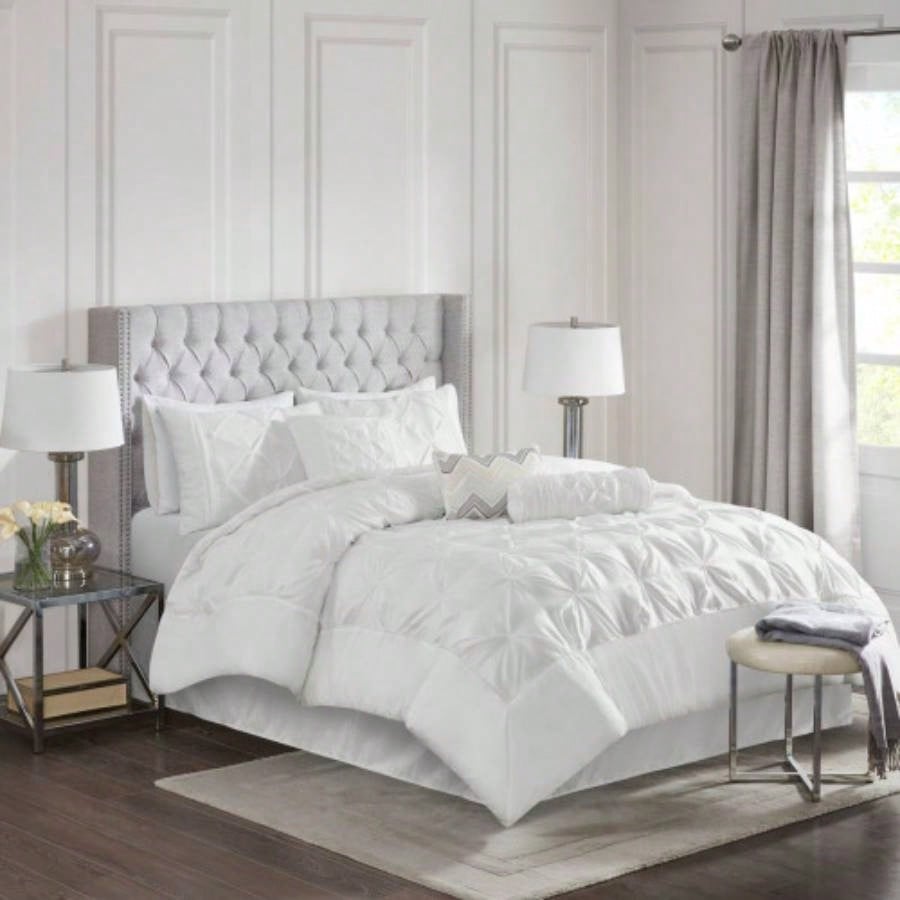 Piece Tufted Comforter Set Taupe King