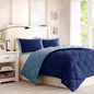 Full/ Scotchgard Quilting Reversible Down Comforter Set