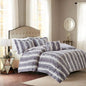 King 4PC Faux Fur Comforter Set