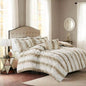 King 4PC Faux Fur Comforter Set