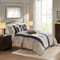 Piece Jacquard Comforter Set with Throw Pillows