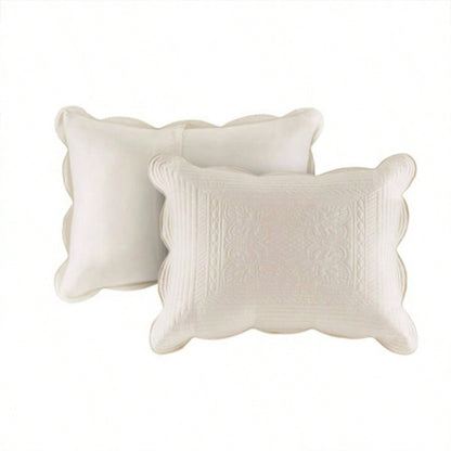 3 Piece Reversible Scalloped Quilt Set King/Cal King