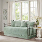 6 Piece Reversible Scalloped Daybed Cover Set Seafoam Daybed