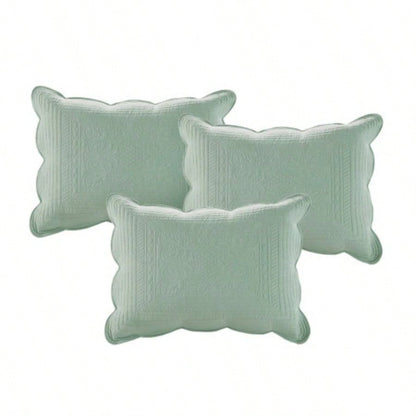 6 Piece Reversible Scalloped Daybed Cover Set Seafoam Daybed