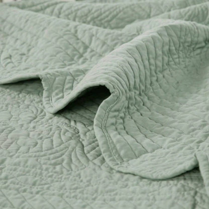 6 Piece Reversible Scalloped Daybed Cover Set Seafoam Daybed