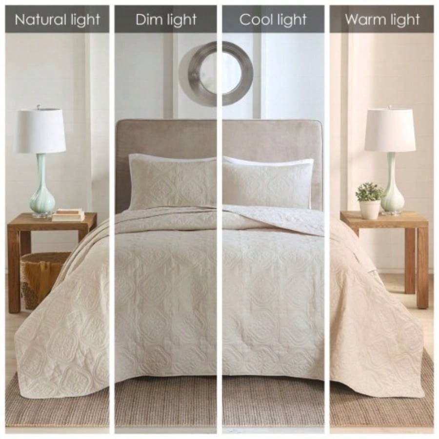 3 Piece Reversible Bedspread Set King/Cal King