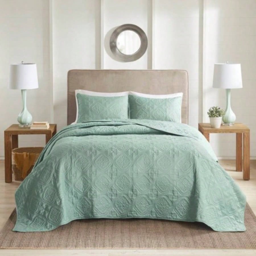 3 Piece Reversible Bedspread Set King/Cal King