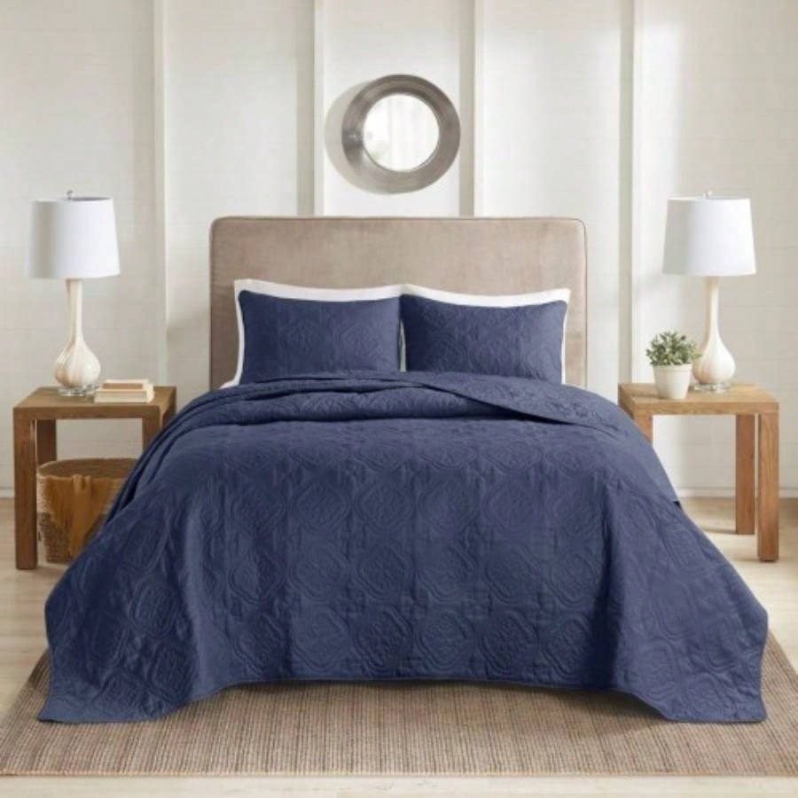 3 Piece Reversible Bedspread Set King/Cal King