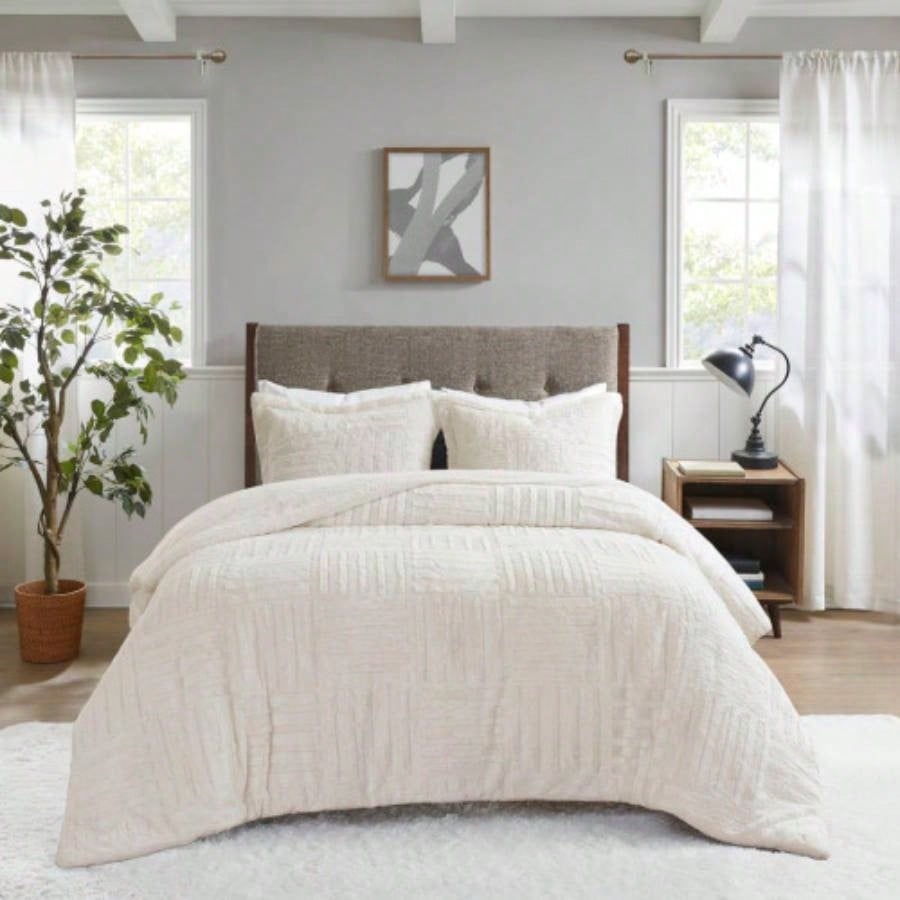 Twin Fur Down Comforter Set