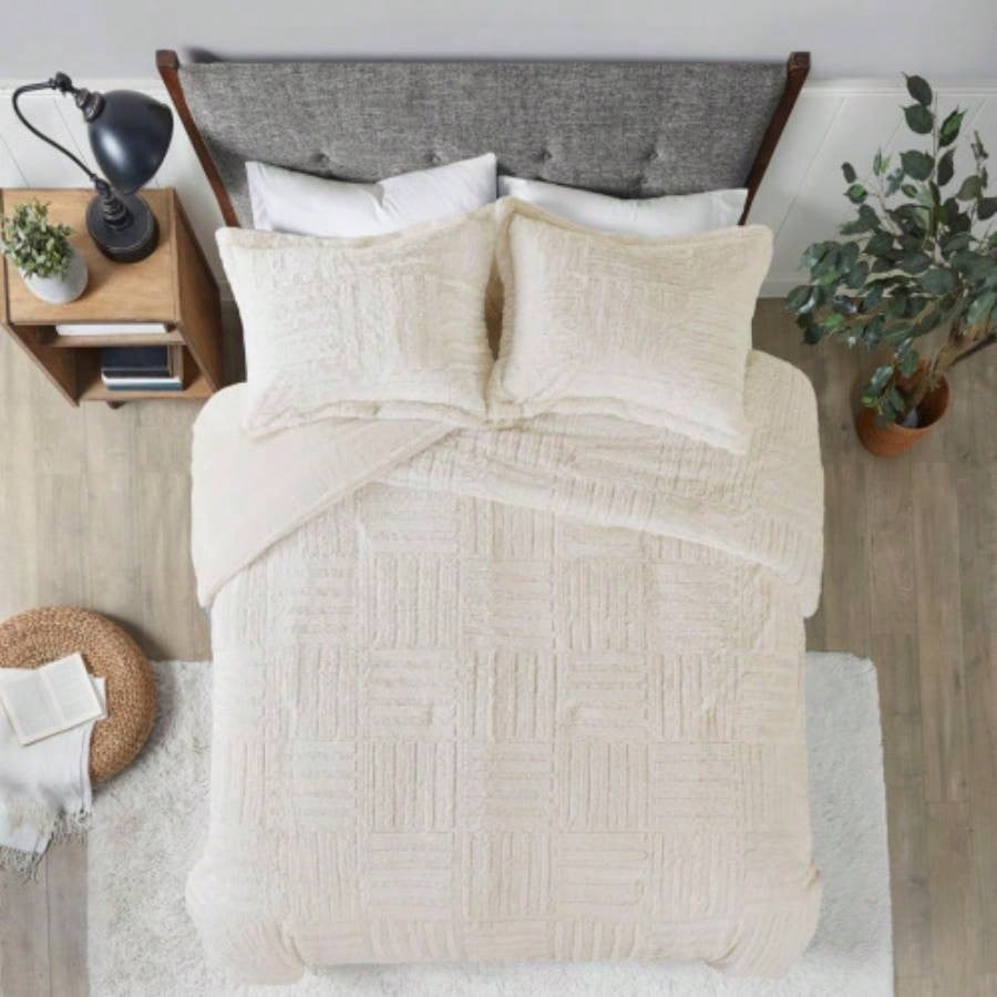 Twin Fur Down Comforter Set