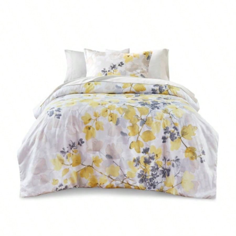 Comforter Set with Bed Sheets Yellow