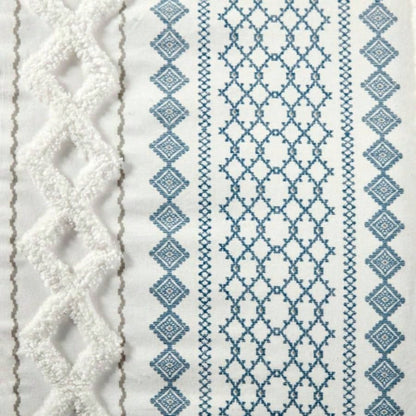 Full/ Cotton Printed Duvet Cover Set with Chenille