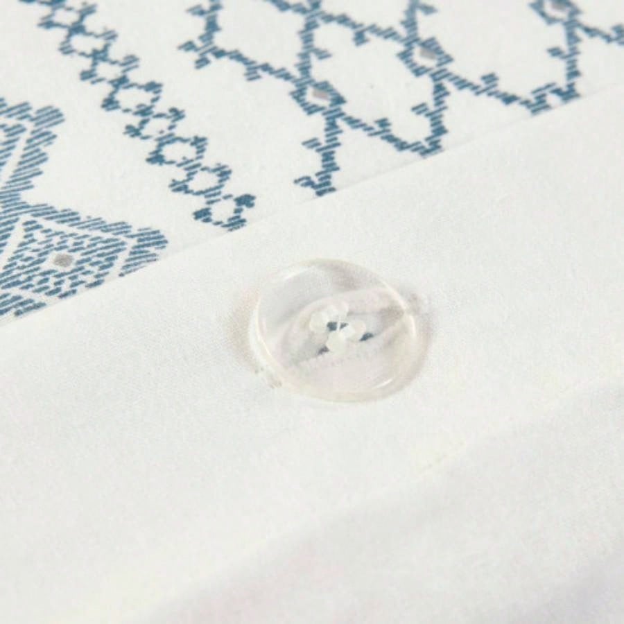 Full/ Cotton Printed Duvet Cover Set with Chenille