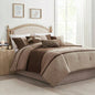 Piece Faux Suede Comforter Set Brown
