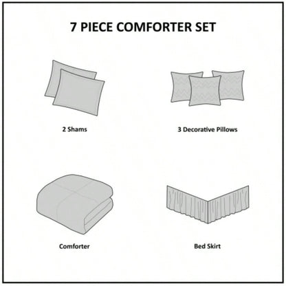 Piece Printed Seersucker Comforter Set Cal King