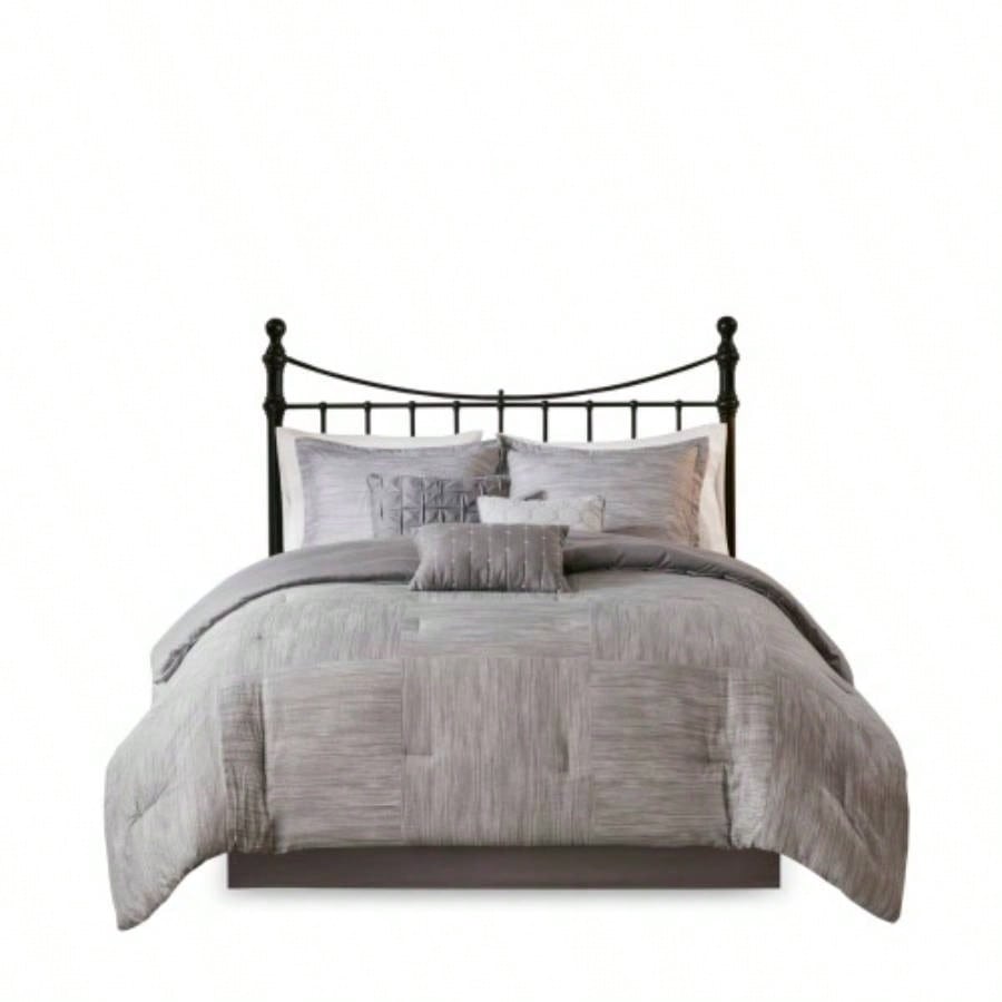 Piece Printed Seersucker Comforter Set Cal King