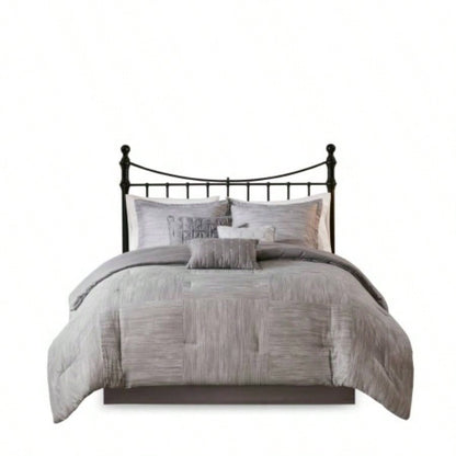 Piece Printed Seersucker Comforter Set Cal King