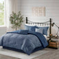 Piece Printed Seersucker Comforter Set Cal King