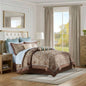 12 Piece Comforter Set with Cotton Bed Sheets Navy Cal King
