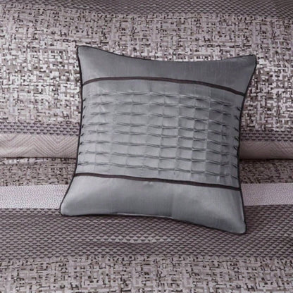 Piece Jacquard Comforter Set/Taupe