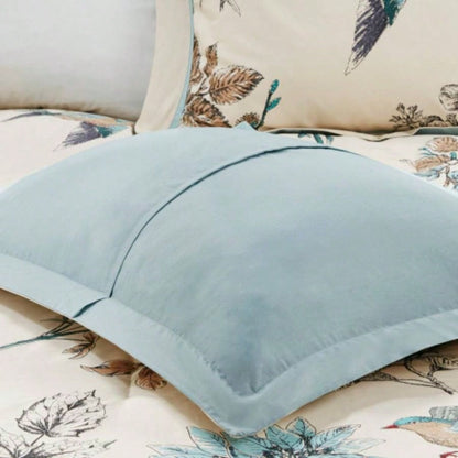 Piece Printed Cotton Twill Comforter Set Khaki