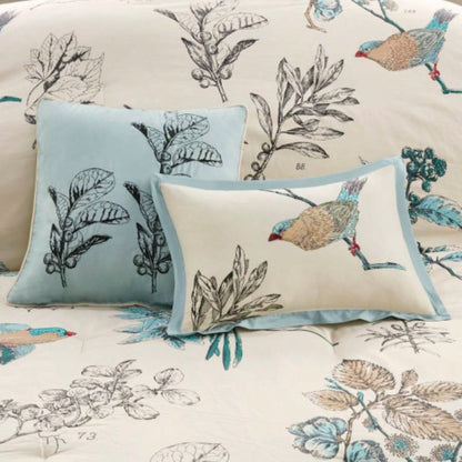 Piece Printed Cotton Twill Comforter Set Khaki Cal King