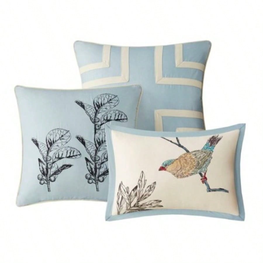 Piece Printed Cotton Twill Comforter Set Khaki Cal King