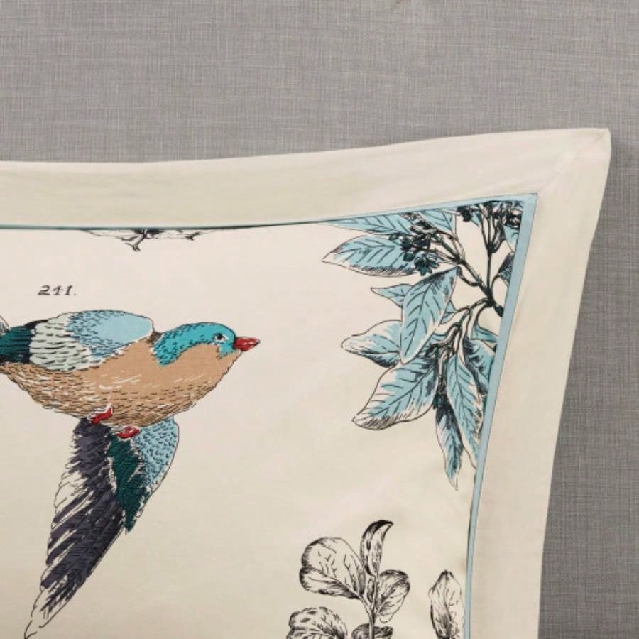 Piece Printed Cotton Twill Comforter Set Khaki