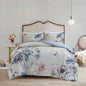 King/Cal King 3 Piece Cotton Printed Duvet Cover Set