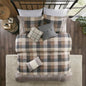 Full/ 6 Piece Herringbone Duvet Cover Set