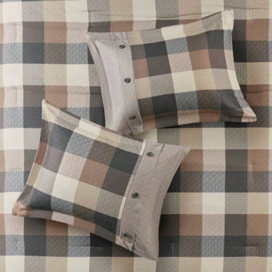 Full/ 6 Piece Herringbone Duvet Cover Set