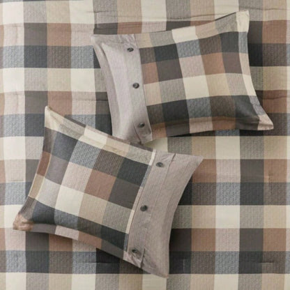 Full/ 6 Piece Herringbone Duvet Cover Set
