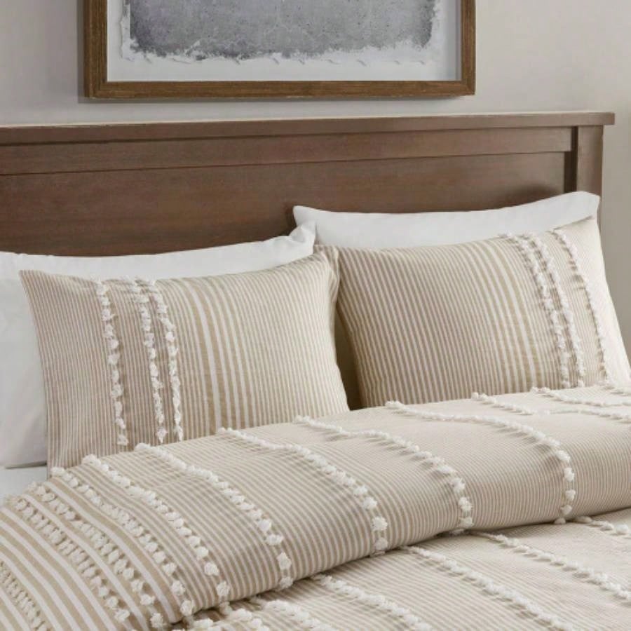 Full/ 3 Piece Cotton Yarn Dyed Duvet Cover Set