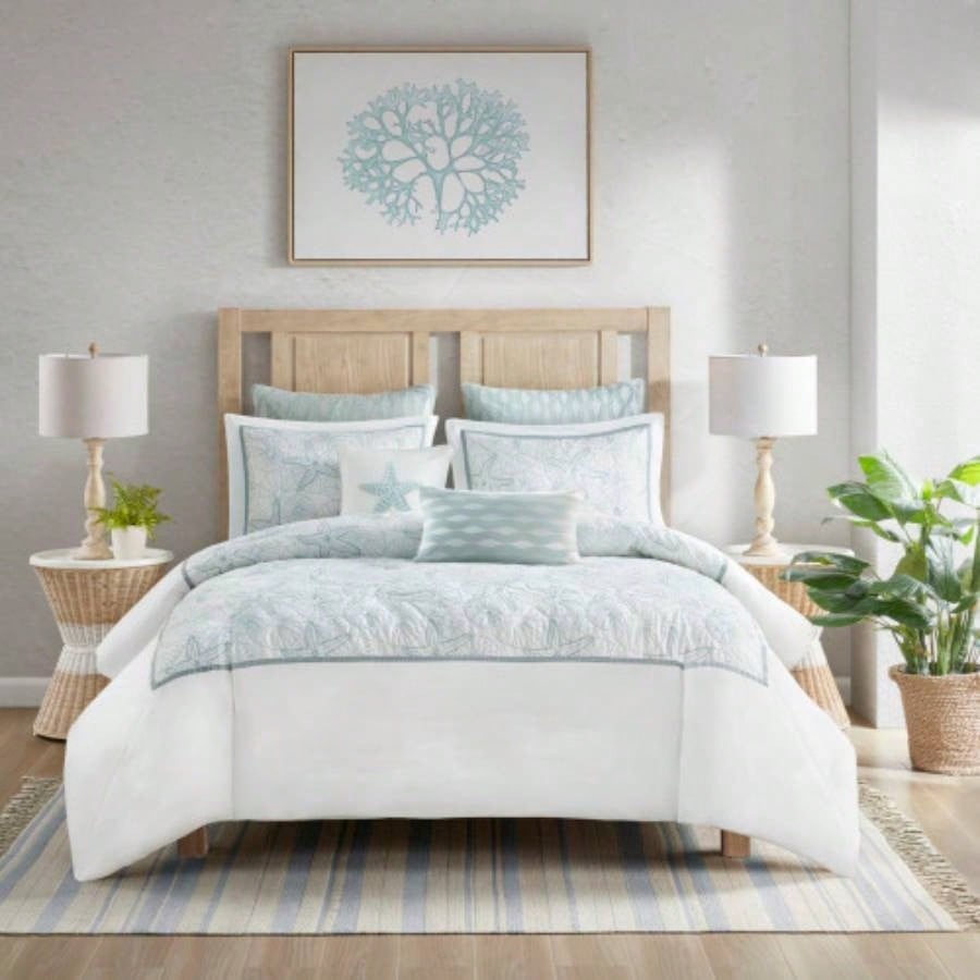 Duvet Cover Set White Full/