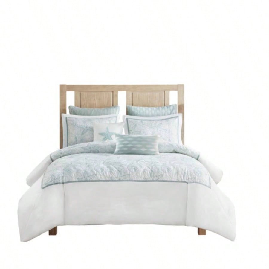 Duvet Cover Set White Full/