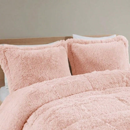 Twin/Twin XL Shaggy Long Fur Comforter Set
