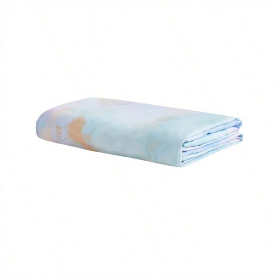Twin/Twin XL Watercolor Tie Dye Printed Duvet Cover Set with Throw Pillow