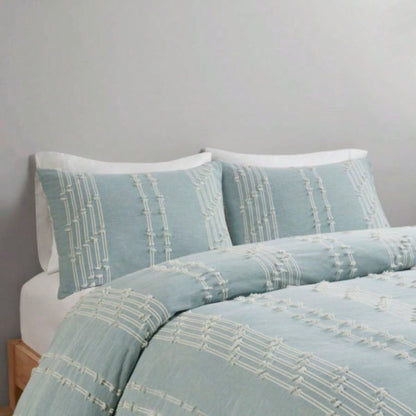 Full/ 3 Piece Cotton Jacquard Duvet Cover Set