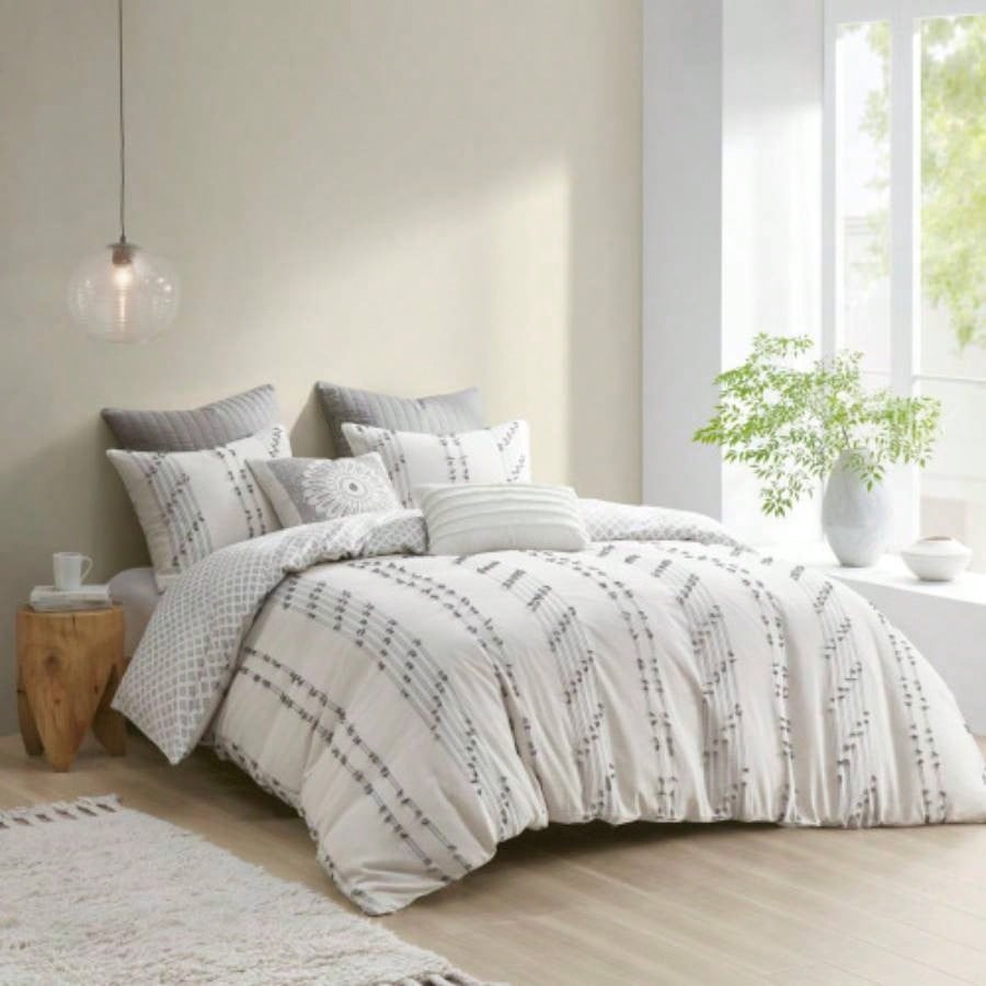 Full/ 3 Piece Cotton Jacquard Duvet Cover Set